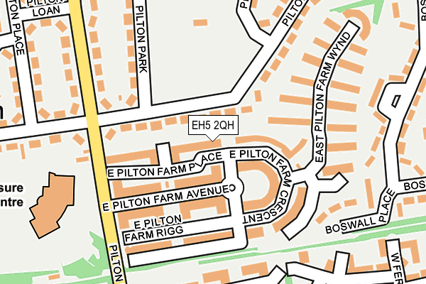 EH5 2QH map - OS OpenMap – Local (Ordnance Survey)