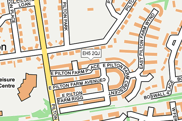 EH5 2QJ map - OS OpenMap – Local (Ordnance Survey)