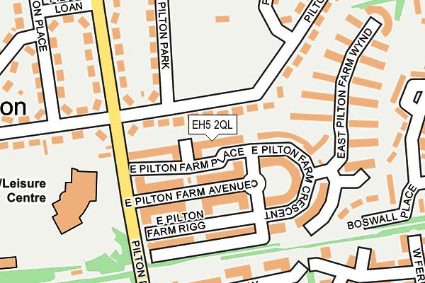 EH5 2QL map - OS OpenMap – Local (Ordnance Survey)