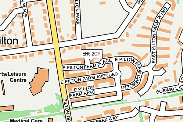 EH5 2QP map - OS OpenMap – Local (Ordnance Survey)