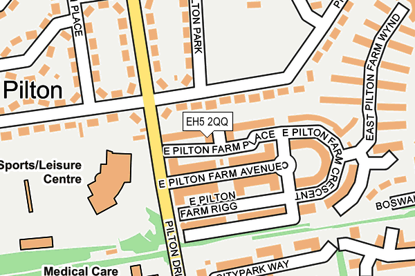 EH5 2QQ map - OS OpenMap – Local (Ordnance Survey)