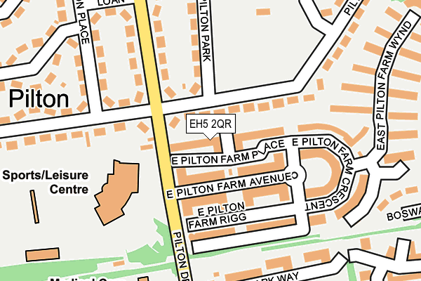 EH5 2QR map - OS OpenMap – Local (Ordnance Survey)