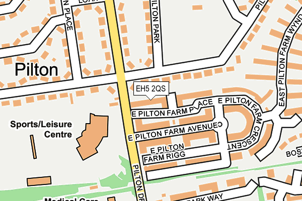 EH5 2QS map - OS OpenMap – Local (Ordnance Survey)