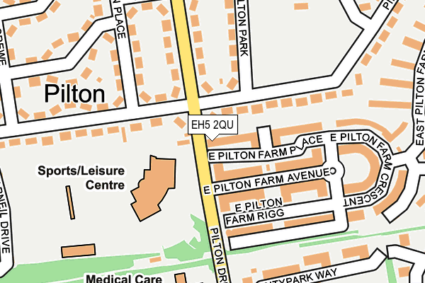 EH5 2QU map - OS OpenMap – Local (Ordnance Survey)