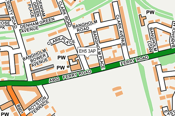 EH5 3AP map - OS OpenMap – Local (Ordnance Survey)