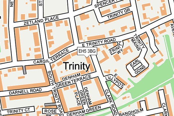 EH5 3BG map - OS OpenMap – Local (Ordnance Survey)