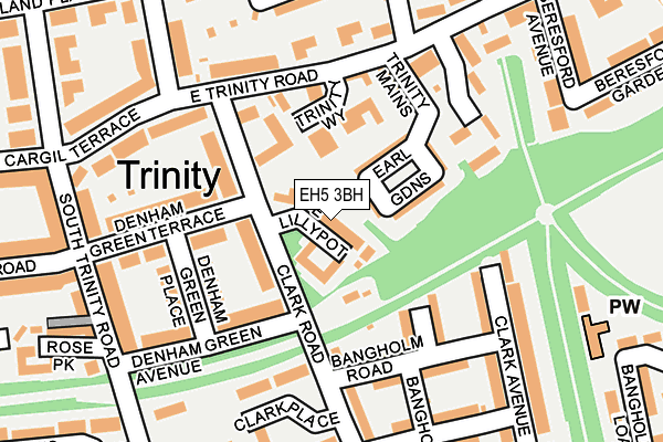 EH5 3BH map - OS OpenMap – Local (Ordnance Survey)