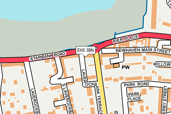 EH5 3BN map - OS OpenMap – Local (Ordnance Survey)