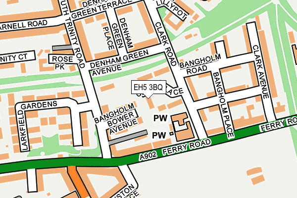 EH5 3BQ map - OS OpenMap – Local (Ordnance Survey)