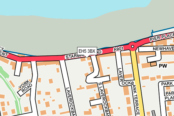 EH5 3BX map - OS OpenMap – Local (Ordnance Survey)