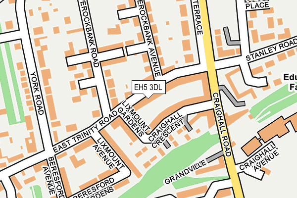 EH5 3DL map - OS OpenMap – Local (Ordnance Survey)