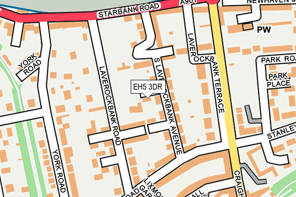 EH5 3DR map - OS OpenMap – Local (Ordnance Survey)