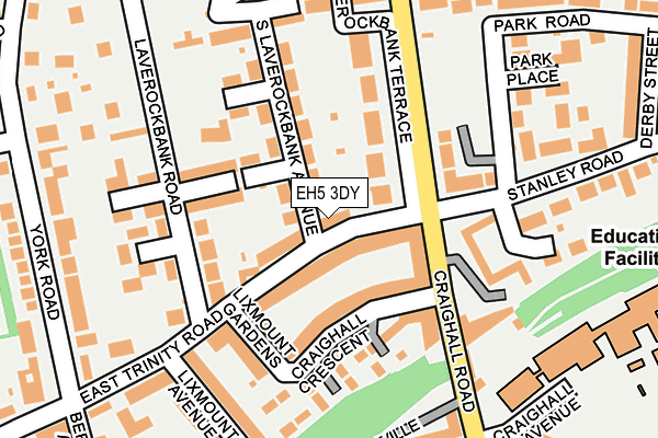 EH5 3DY map - OS OpenMap – Local (Ordnance Survey)