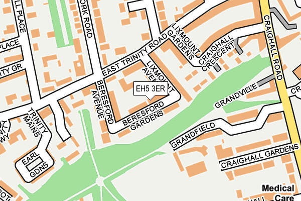 EH5 3ER map - OS OpenMap – Local (Ordnance Survey)
