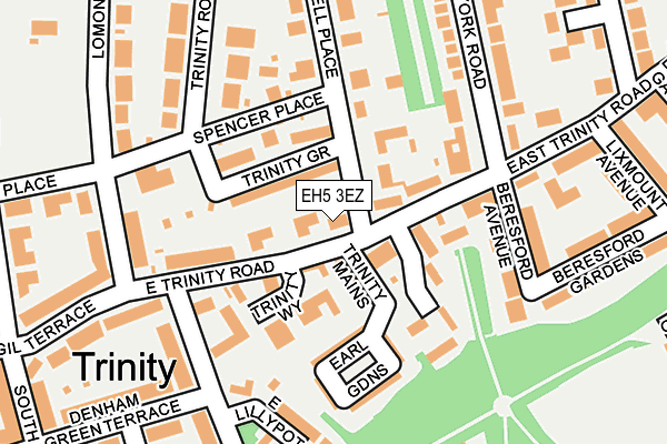 EH5 3EZ map - OS OpenMap – Local (Ordnance Survey)