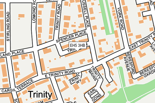 EH5 3HB map - OS OpenMap – Local (Ordnance Survey)