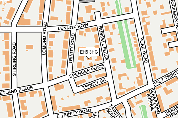 EH5 3HG map - OS OpenMap – Local (Ordnance Survey)