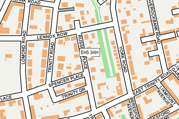 EH5 3HH map - OS OpenMap – Local (Ordnance Survey)