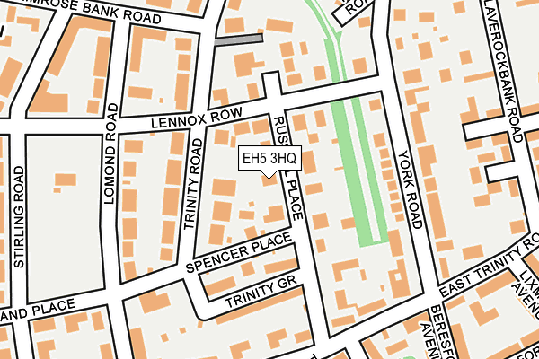 EH5 3HQ map - OS OpenMap – Local (Ordnance Survey)
