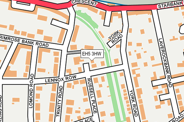 EH5 3HW map - OS OpenMap – Local (Ordnance Survey)