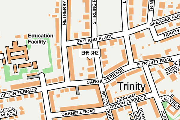 EH5 3HZ map - OS OpenMap – Local (Ordnance Survey)