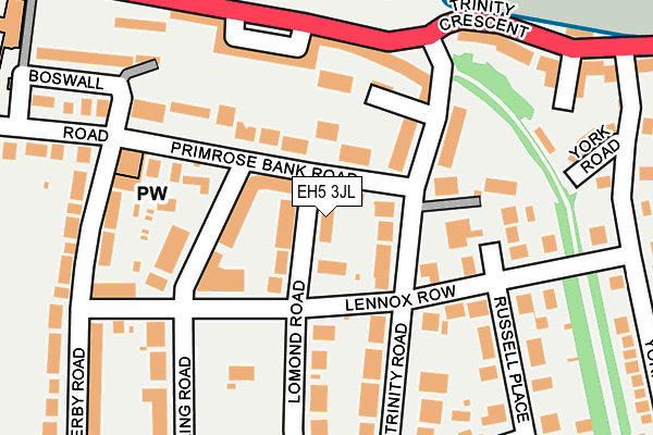 EH5 3JL map - OS OpenMap – Local (Ordnance Survey)