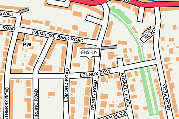 EH5 3JY map - OS OpenMap – Local (Ordnance Survey)