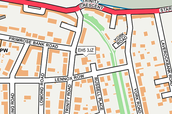 EH5 3JZ map - OS OpenMap – Local (Ordnance Survey)