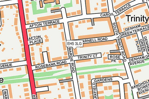 EH5 3LG map - OS OpenMap – Local (Ordnance Survey)