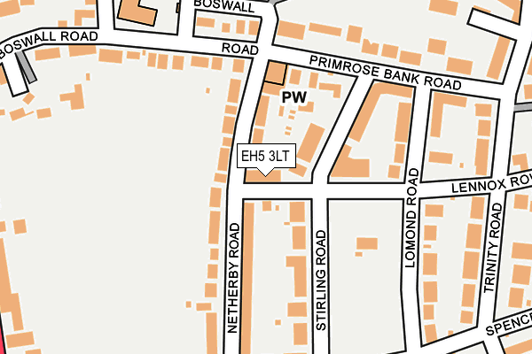 EH5 3LT map - OS OpenMap – Local (Ordnance Survey)