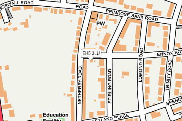 EH5 3LU map - OS OpenMap – Local (Ordnance Survey)