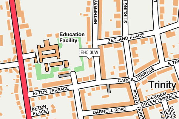 EH5 3LW map - OS OpenMap – Local (Ordnance Survey)