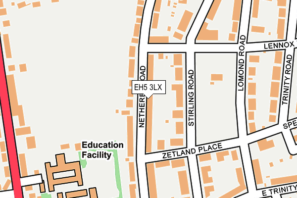 EH5 3LX map - OS OpenMap – Local (Ordnance Survey)