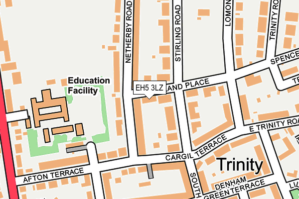 EH5 3LZ map - OS OpenMap – Local (Ordnance Survey)