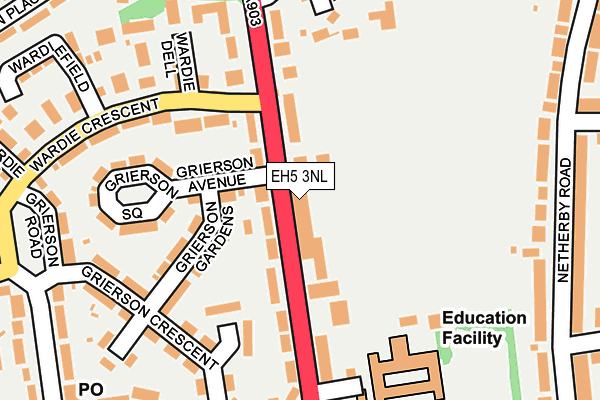 EH5 3NL map - OS OpenMap – Local (Ordnance Survey)