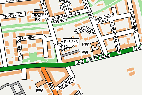 EH5 3NS map - OS OpenMap – Local (Ordnance Survey)