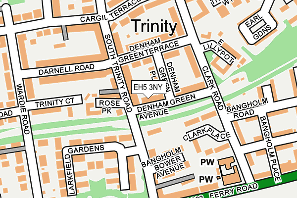 EH5 3NY map - OS OpenMap – Local (Ordnance Survey)