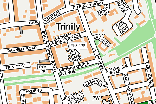 EH5 3PB map - OS OpenMap – Local (Ordnance Survey)