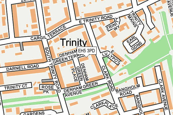 EH5 3PD map - OS OpenMap – Local (Ordnance Survey)