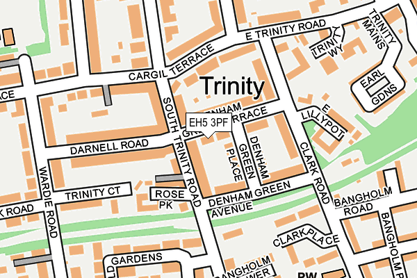 EH5 3PF map - OS OpenMap – Local (Ordnance Survey)