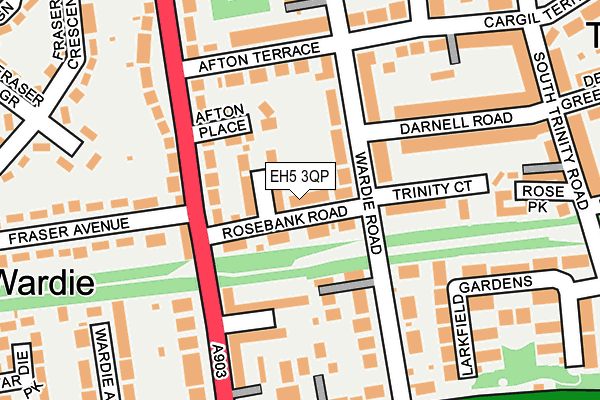 EH5 3QP map - OS OpenMap – Local (Ordnance Survey)