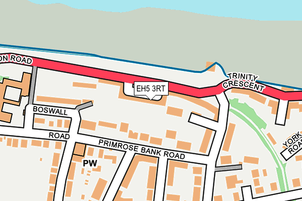 EH5 3RT map - OS OpenMap – Local (Ordnance Survey)