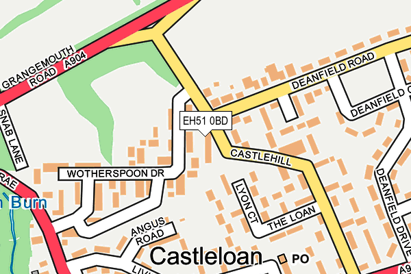 EH51 0BD map - OS OpenMap – Local (Ordnance Survey)