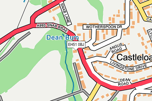EH51 0BJ map - OS OpenMap – Local (Ordnance Survey)