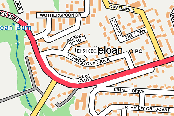 EH51 0BQ map - OS OpenMap – Local (Ordnance Survey)