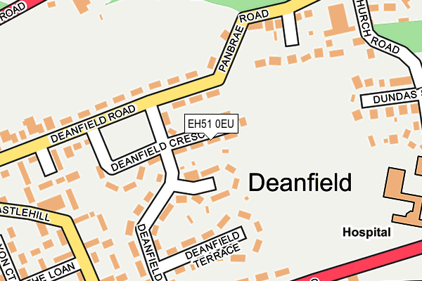 EH51 0EU map - OS OpenMap – Local (Ordnance Survey)
