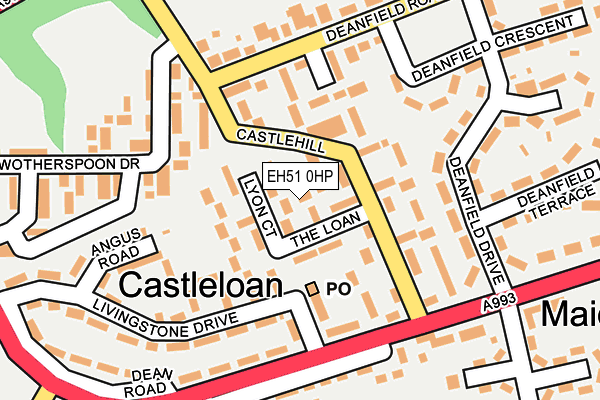 EH51 0HP map - OS OpenMap – Local (Ordnance Survey)