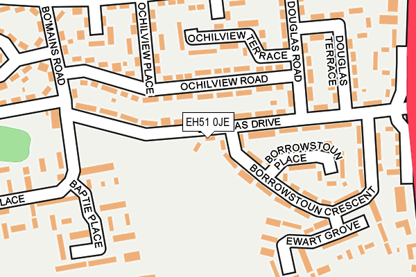 EH51 0JE map - OS OpenMap – Local (Ordnance Survey)
