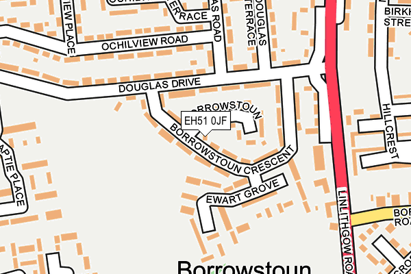 EH51 0JF map - OS OpenMap – Local (Ordnance Survey)