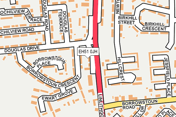 EH51 0JH map - OS OpenMap – Local (Ordnance Survey)